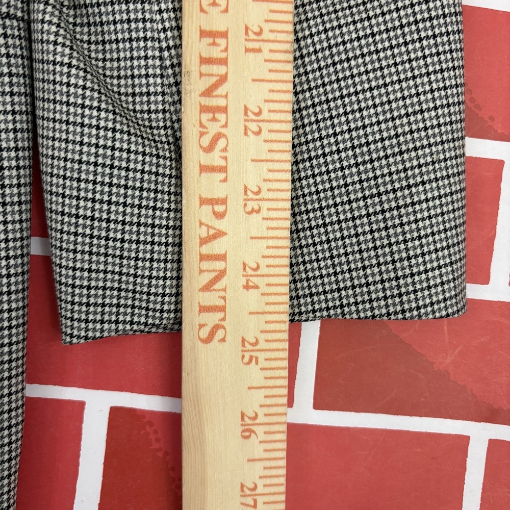 Ermenegildo Zegna Trofeo Blazer Houndstooth Sport Coat Men's 54 R Wool Black - Picture 13 of 13